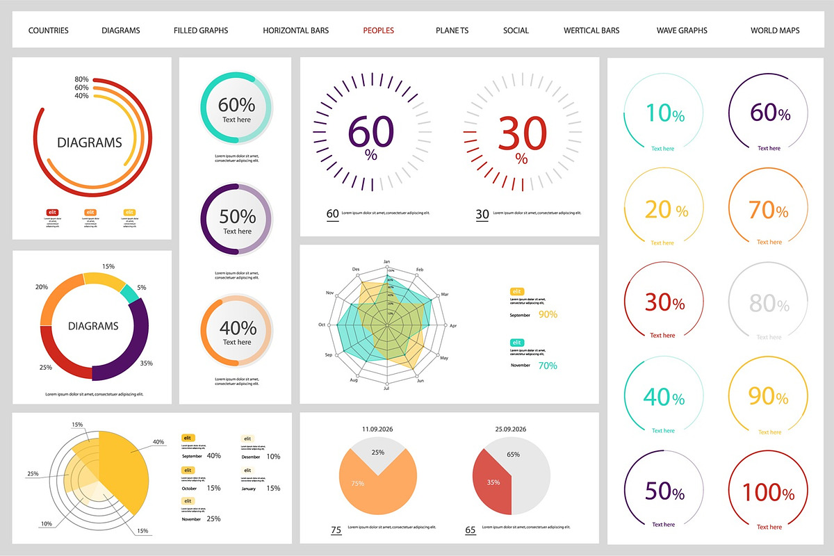Business Infographic Elements, an Object Graphic by alexdndz (Photo 2 of 11)