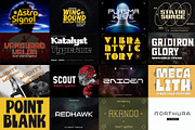 Military Font Bundle - 90 Fonts!, a Sans Serif Font by HipFonts (Thumbnail 6 of 15)