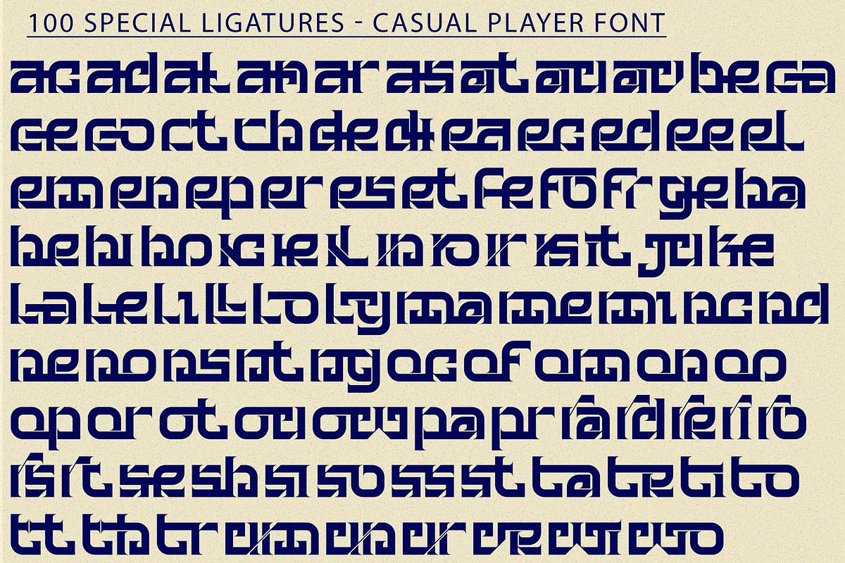 Casual Player - Space Font, a Serif Font by 177Studio (Photo 7 of 8)