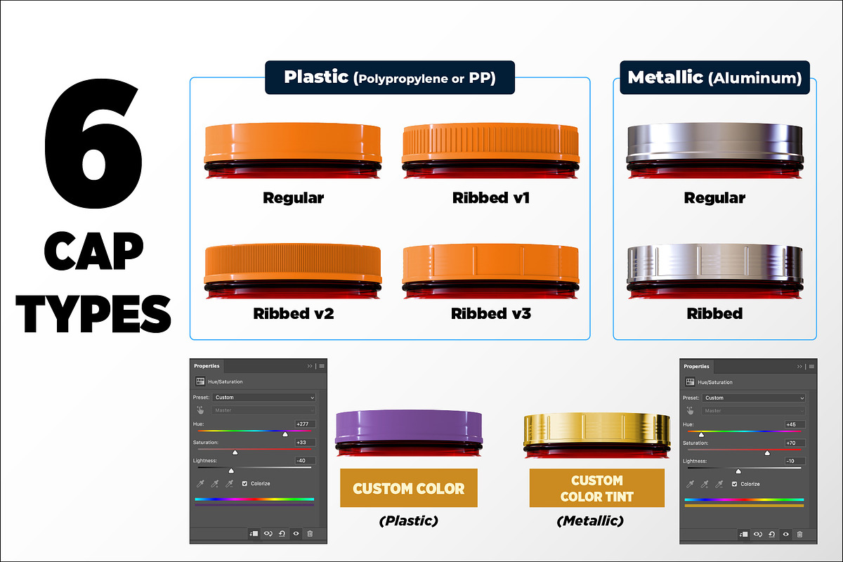 1lb Whey Protein Jar Mockup A2-Pro, a Packaging Mockup by Design Warlord (Photo 4 of 16)