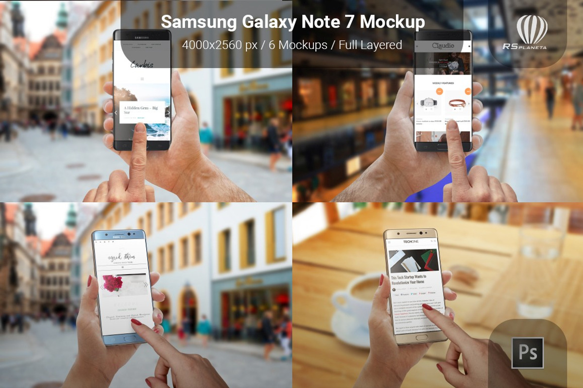 Samsung Galaxy Note 7 Mockup, an Android Mockup by RSplaneta (Photo 7 of 10)
