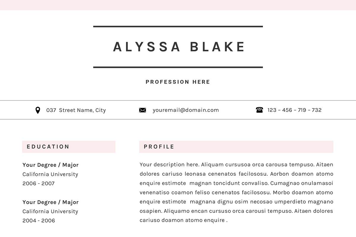 CV Resume Template for Word, a Resume Template by GResume (Photo 6 of 7)
