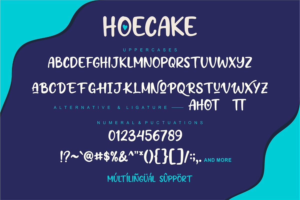 Hoecake a Playful Display Font, a Sans Serif Font by Vilogsign (Photo 7 of 8)