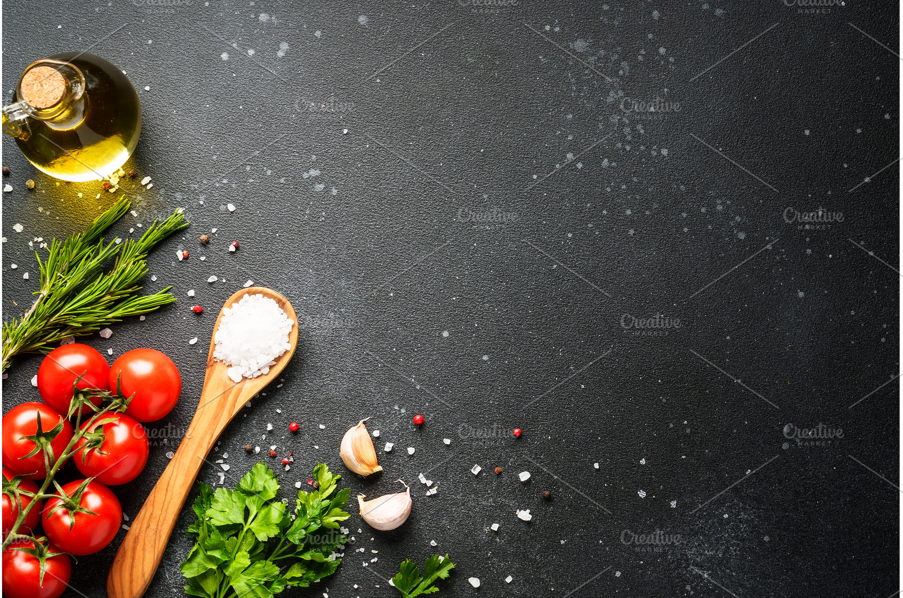Food background with fresh, a Food & Drink Photo by Nadia-nb