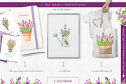 Lavender Watercolor Bundle, a Decorative Illustration by Olena Kovalova Design (Thumbnail 2 of 11)