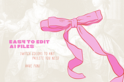 Coquette Bows!, an Illustration by Little Blondie Art (Thumbnail 3 of 3)