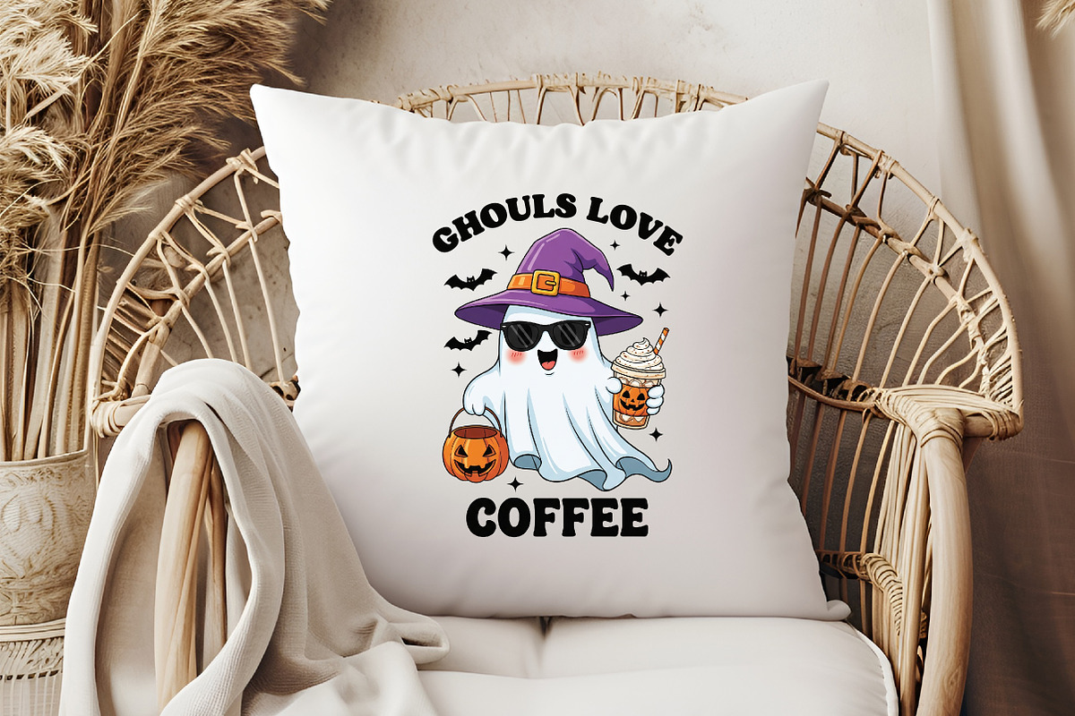 Ghouls Love Coffee Sublimation PNG, an Illustration by Libby Wishes (Photo 6 of 6)
