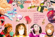 Retro 80s Aesthetic Collage Kit, an Object Graphic by Anzhelika (Thumbnail 2 of 9)