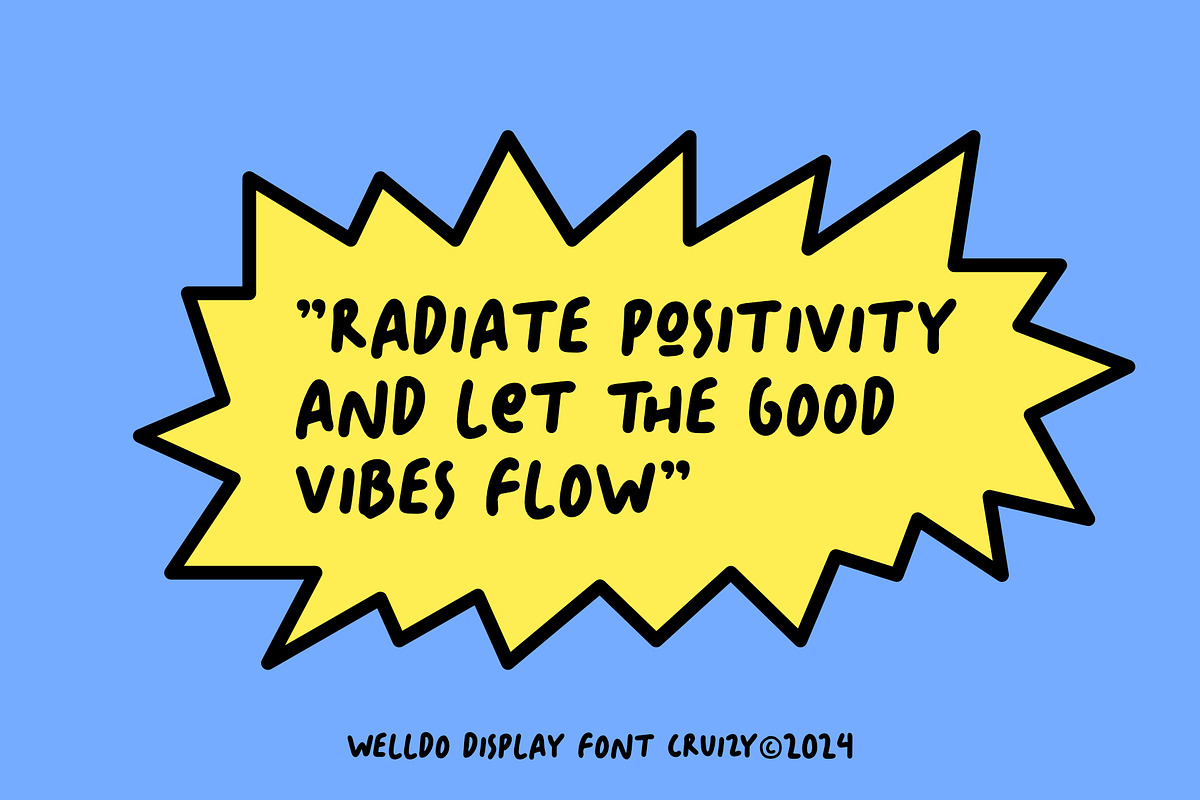 WELLDO - Playful Display Font, a Handwritten Font by Cruizy & Co (Photo 4 of 8)