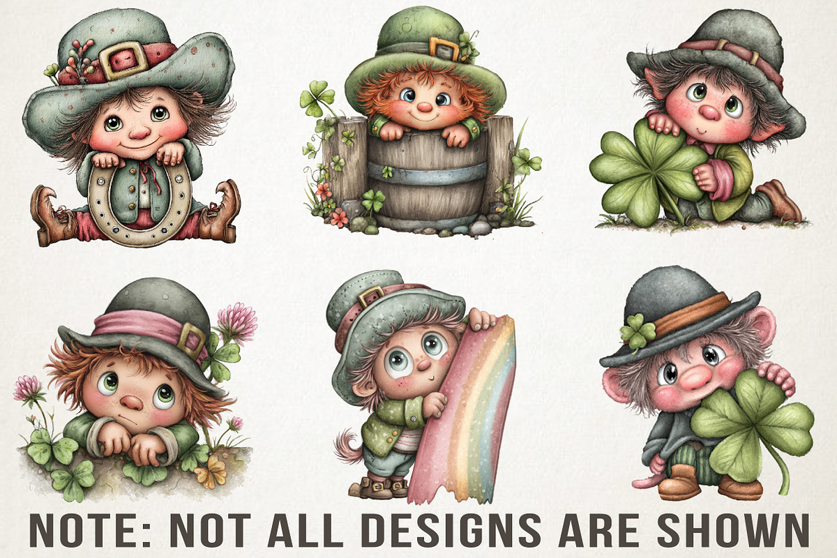 Quirky St Patrick Peeking Leprechaun, an Illustration by RobertsArt (Photo 5 of 6)