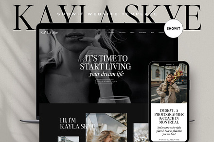 Showit website Template | Kayla Skye