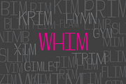 Whim Font Family, a Sans Serif Font by Typekirk (Thumbnail 5 of 9)