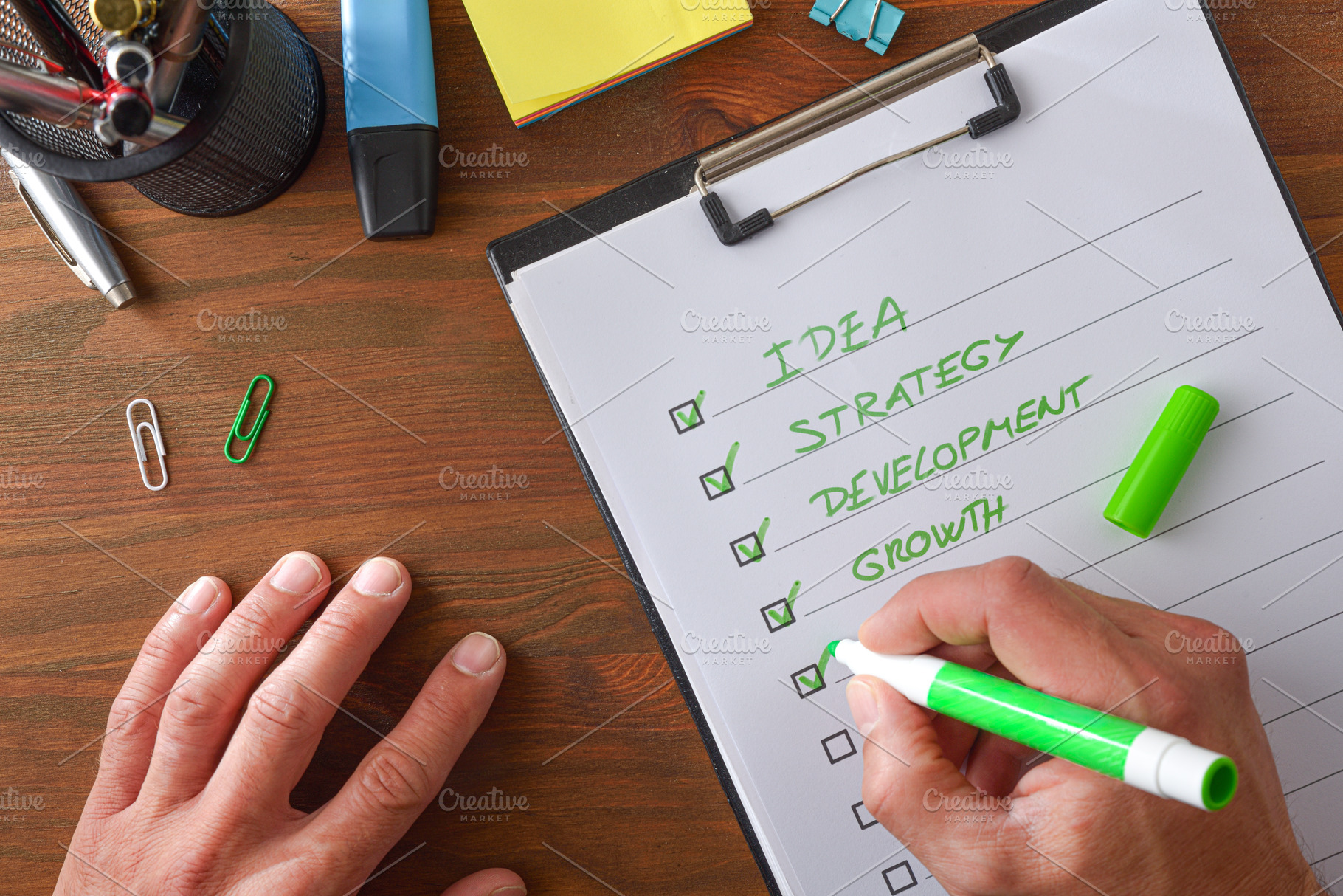Business Planning Checklist Being Completed, a Business Photo by Davizro's Market