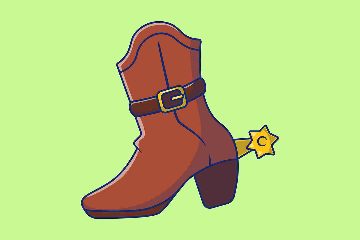 Wildwest Cowboy Pack Cartoon Vector, an Object Illustration by Artstorystudio (Photo 3 of 11)
