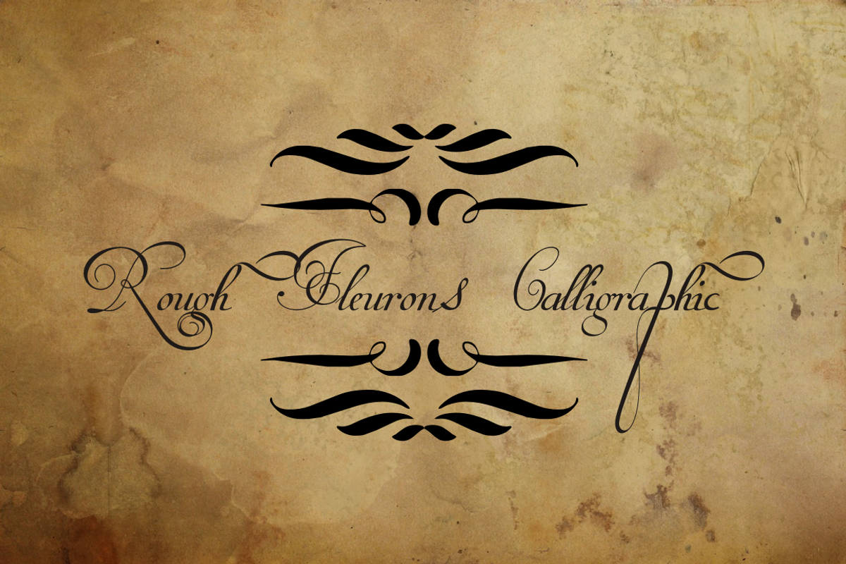 Rough Calligraphic Fleurons preview 2