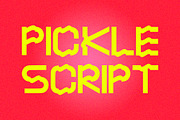 Pickle Script Font, a Script Font by picnictubesworld (Thumbnail 1 of 7)