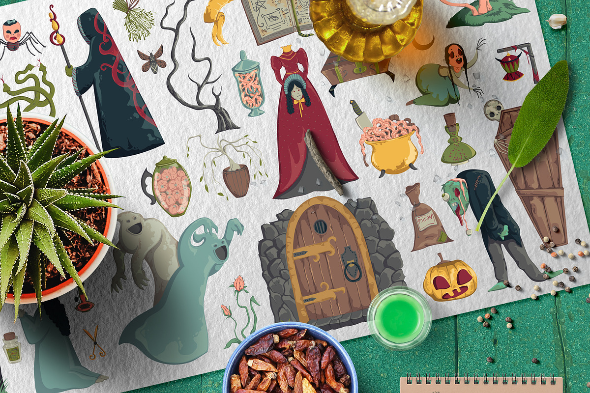 Creepy Halloween, a Decorative Illustration by kateja (Photo 8 of 11)