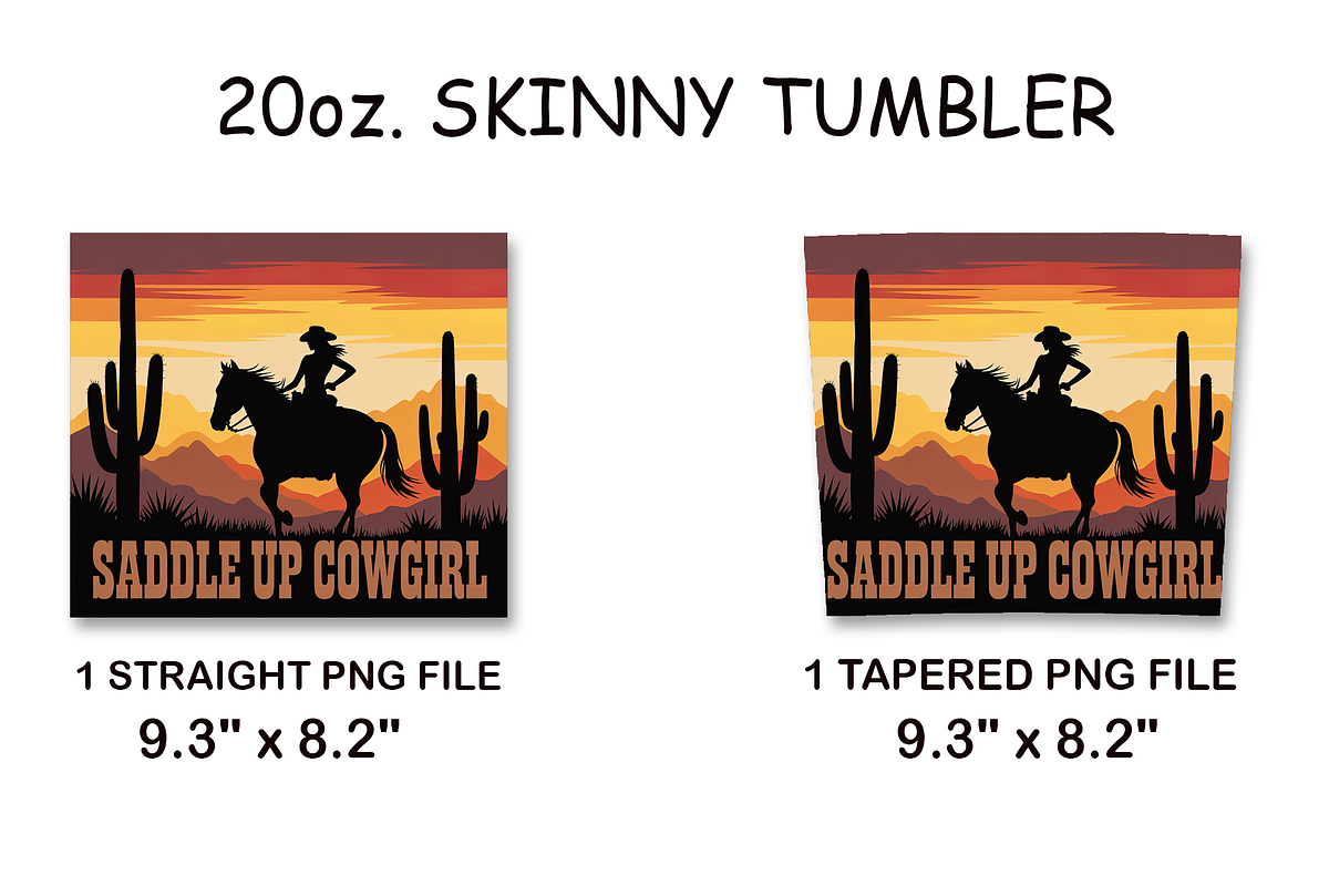 Saddle Up Cowgirl 20oz Tumbler, an Arts & Entertainment Photo by LamanAzalea (Photo 2 of 2)