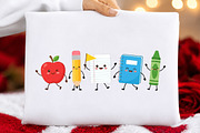 School Supply Mini Characters PNG, a Seasonal Illustration by DreamCafeArt (Thumbnail 4 of 6)