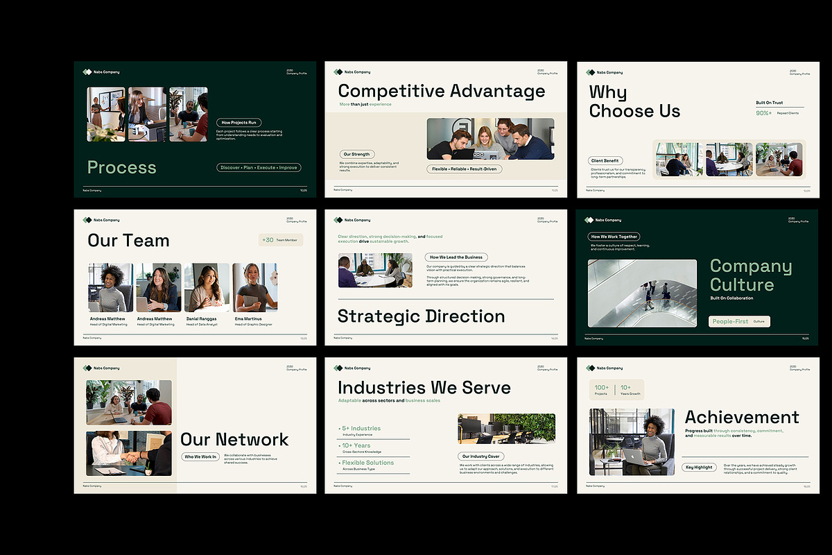 GRINI | Simple Company Profile KEY, a Presentation Template by Neermana (Photo 3 of 4)