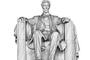 USA president Abraham Lincoln statue, a Person Photo by BOOCYS