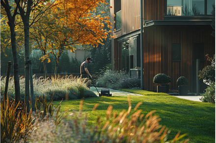 Garden of a Residential House with, a Nature Photo by ZinetroN