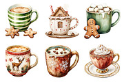 Christmas Hot Chocolate Collection, an Illustration by Daily.Designs (Thumbnail 4 of 5)