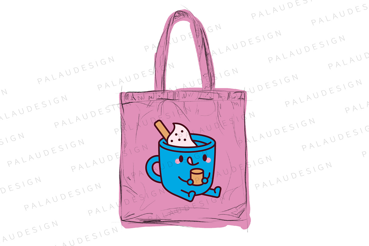 Cute Kawaii Hot Chocolate Christmas, a Seasonal Illustration by Palau (Photo 4 of 12)
