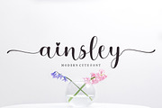 Ainsley, a Script Font by Bosstype Studio (Thumbnail 1 of 8)