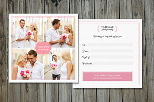 Photographer Gift Certificate-V01, a Card Template by Template Shop