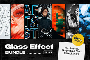 Glass Effects Bundle, a Layer Style Add-On by pixelbuddha.net