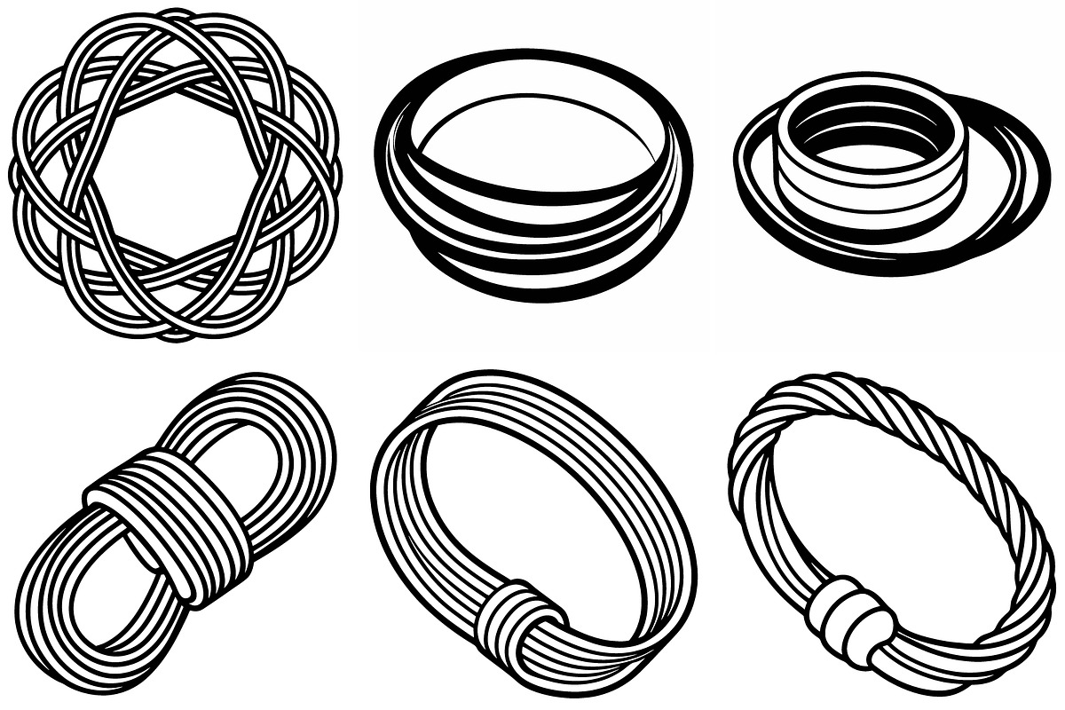 Rubber band control vector silhouett, an Object Graphic by Billah Hub