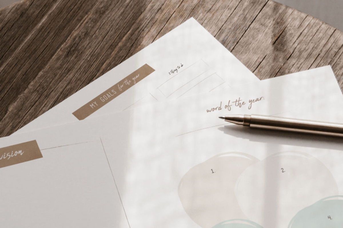 Printable Business Yearly Planner, a Stationery Template by CreativeWilderness (Photo 2 of 3)