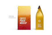 Coffee Pouch front and side view, a Packaging Mockup by easymock (Thumbnail 6 of 8)