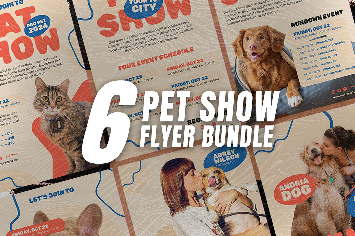 6 Pet Show Flyer Bundle - Photoshop, a Flyer Template by Azruca (Photo 2 of 4)