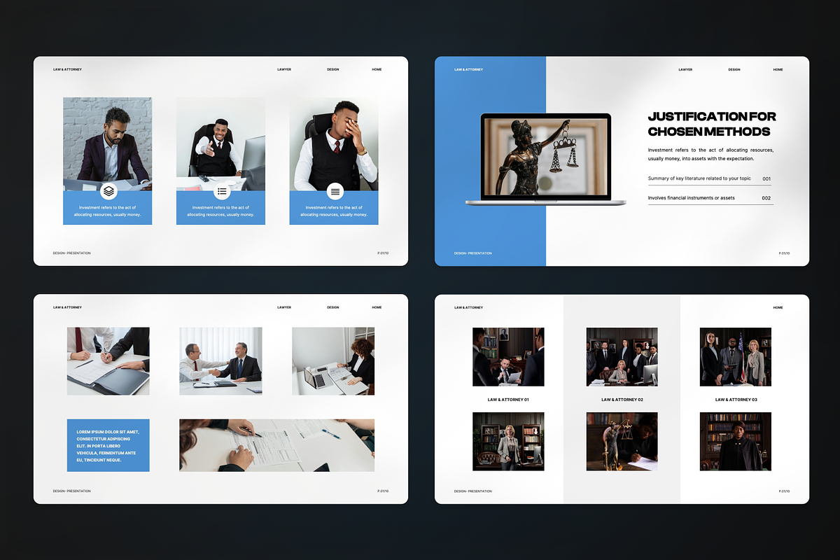 Lawyer & Attorney Google Slide, a Presentation Template by SquidPixey (Photo 3 of 7)