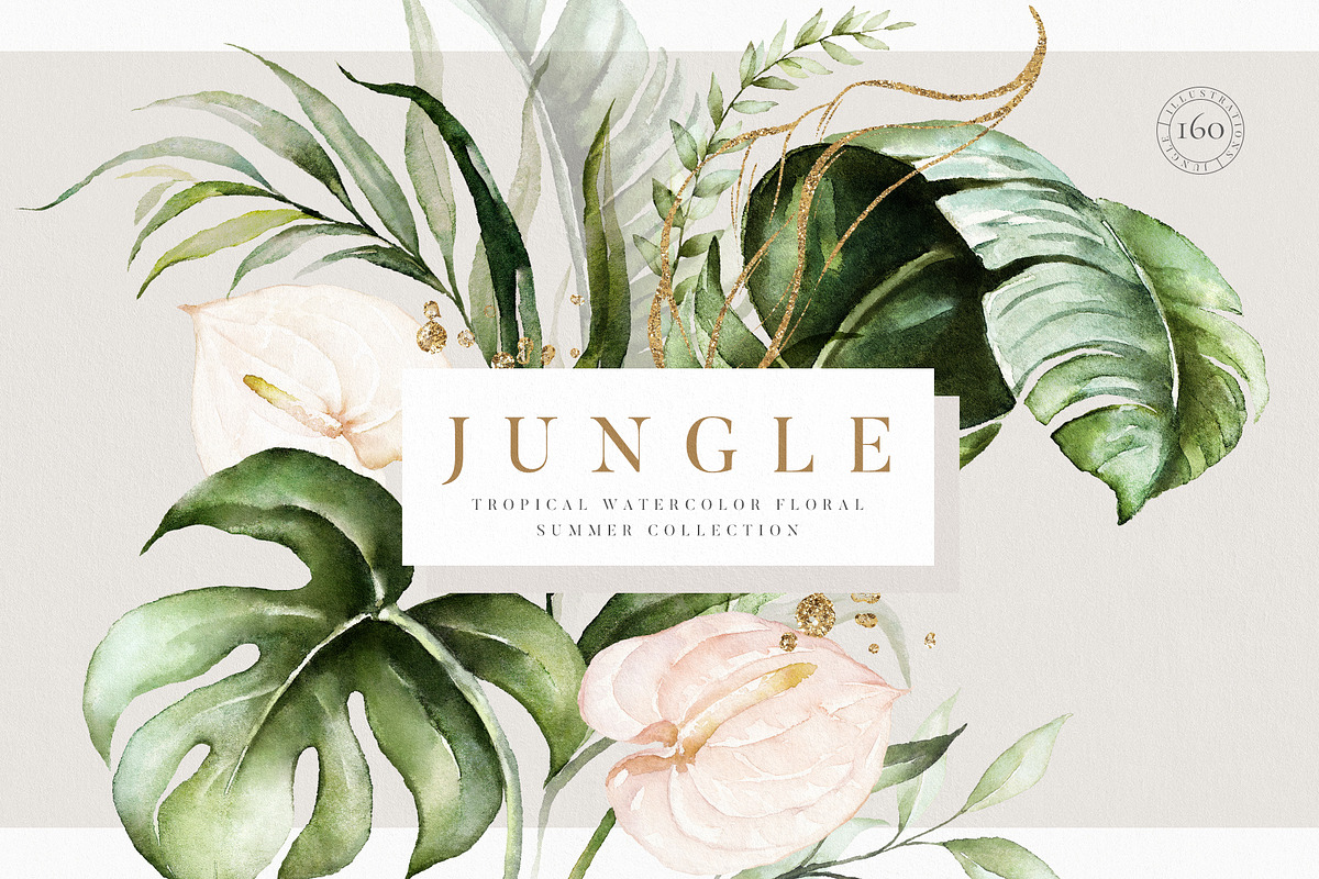 BUNDLE Whole Shop Watercolor Floral, a Decorative Illustration by Veris Studio (Photo 4 of 28)