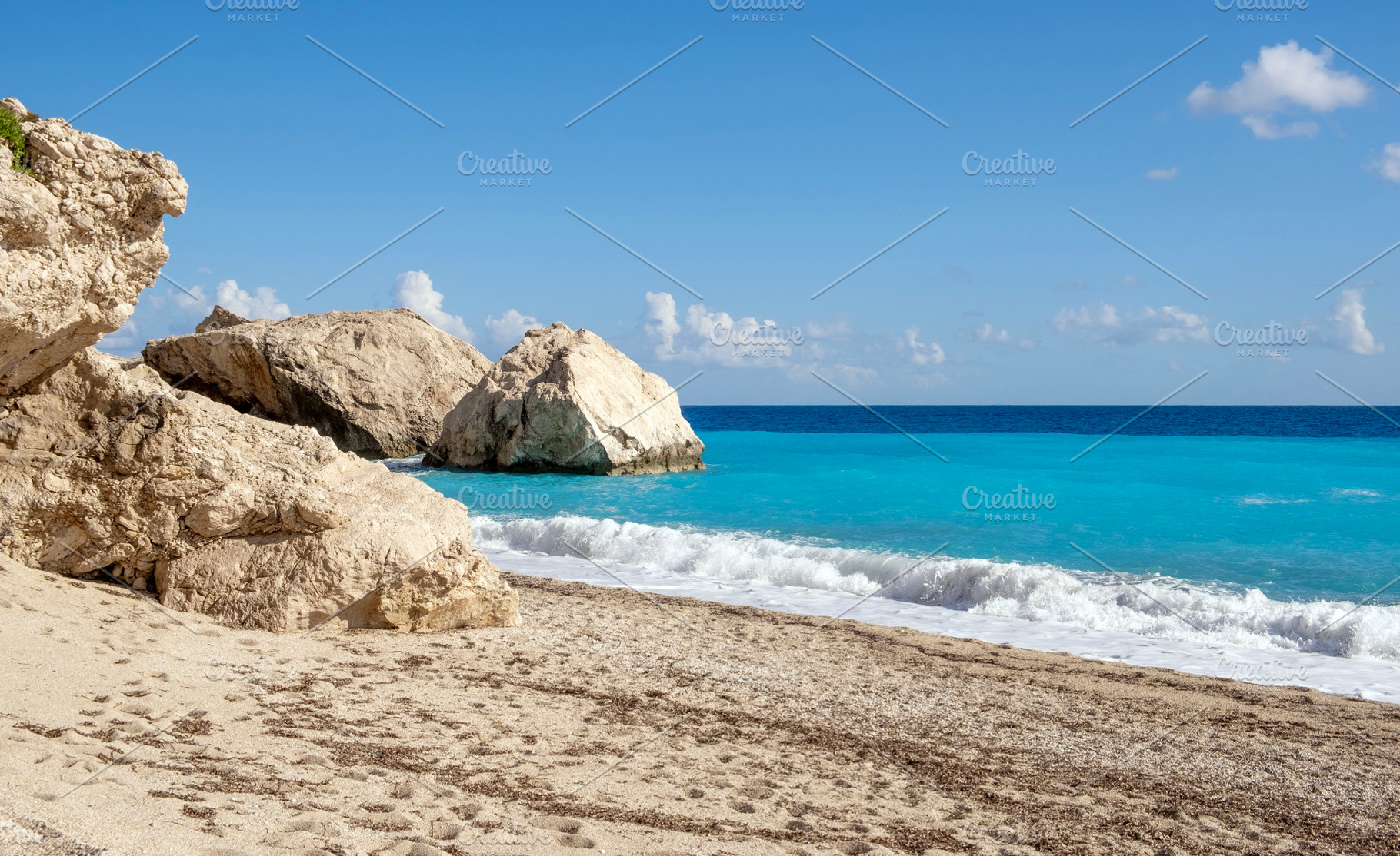 Empty beautiful tropical beach, a Nature Photo by BOOCYS