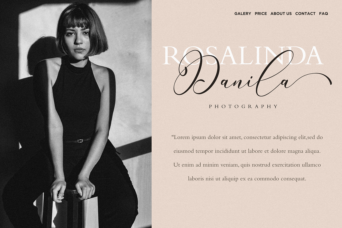 Rintica, a Script Font by Essentials Studio (Photo 2 of 9)