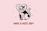 22 Funny cats vector illustration 2, an Animal Illustration by Yanakicc (Thumbnail 10 of 10)