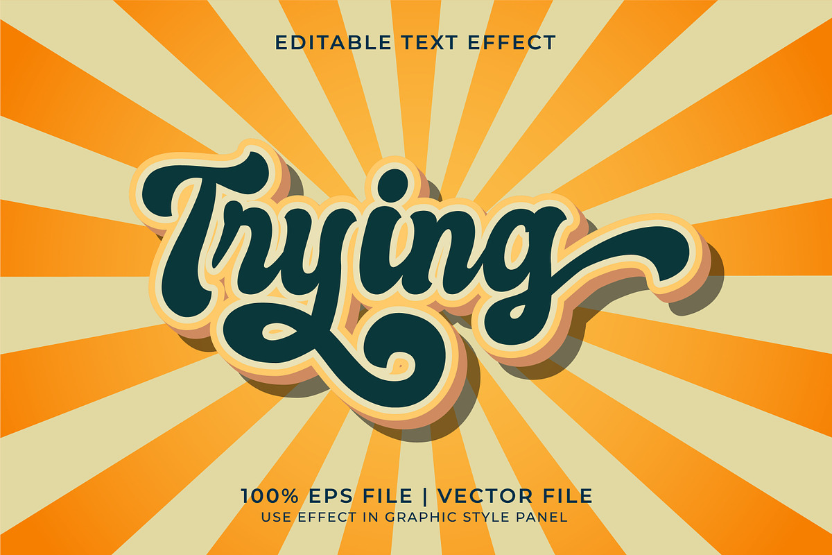 Trying Vintage Text Effect Bundle, a Layer Style Add-On by WM48 Shop (Photo 7 of 10)