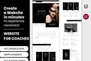 Wordpress Theme Elementor Black