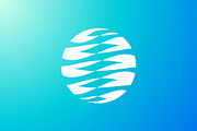 Abstract Circle Deep Blue Wave Logo, a Branding & Logo Template by Signatoro (Thumbnail 3 of 4)