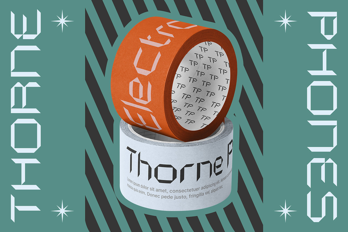 Hecolle – Techno Typeface, a Sans Serif Font by Craft Supply Co. (Photo 5 of 8)