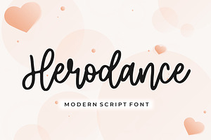 Herodance - Modern Script Font