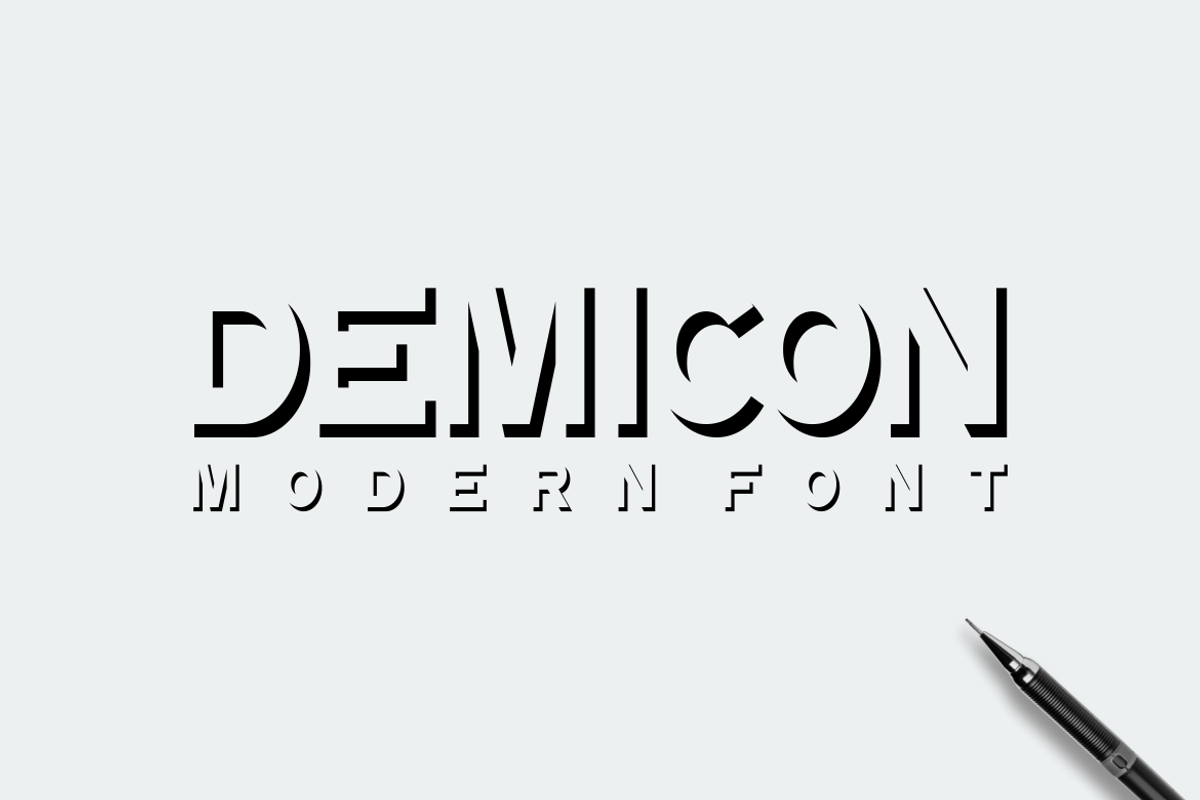 Demicon - Font, a Sans Serif Font by artchiles_design (Photo 3 of 5)