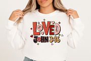 Loved John 316 Png, Bible Valentine, an Illustration by Designking (Thumbnail 2 of 6)