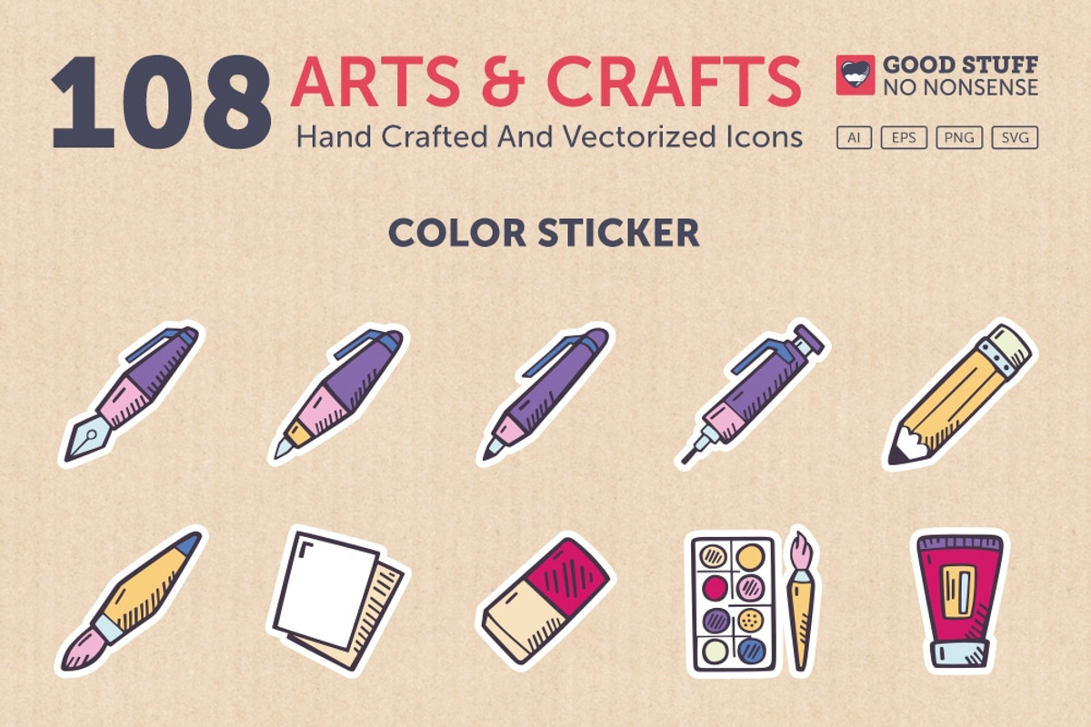 Arts And Crafts - Hand Drawn Icons, an Icon by Good Stuff No Nonsense (Photo 5 of 5)