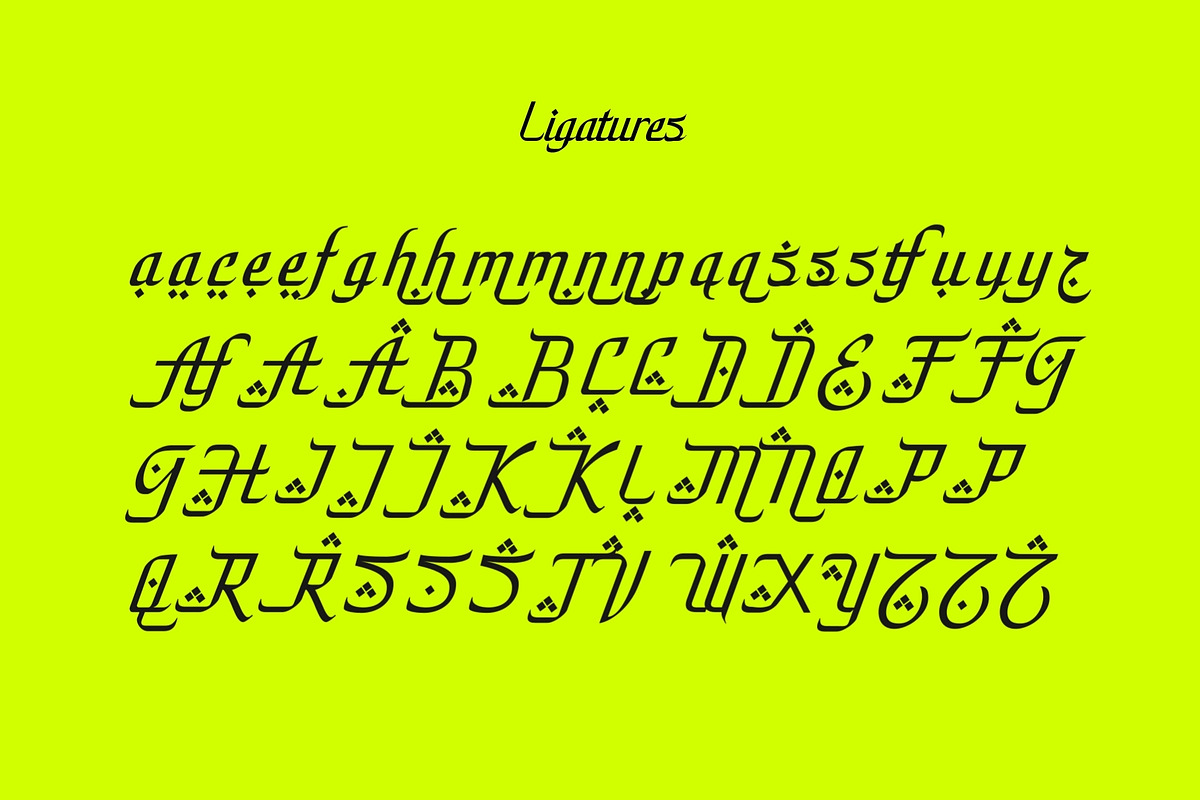 Zafira - Arabic Style Typeface, a Script Font by HipFonts (Photo 10 of 12)