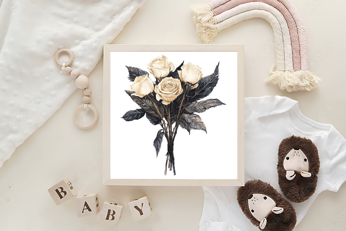 Ivory Gothic Halloween Clipart, an Illustration by CraftArtStudio (Photo 6 of 6)